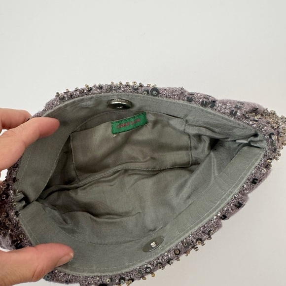 Chan Luu Gray Beaded Clutch - Picture 7 of 8